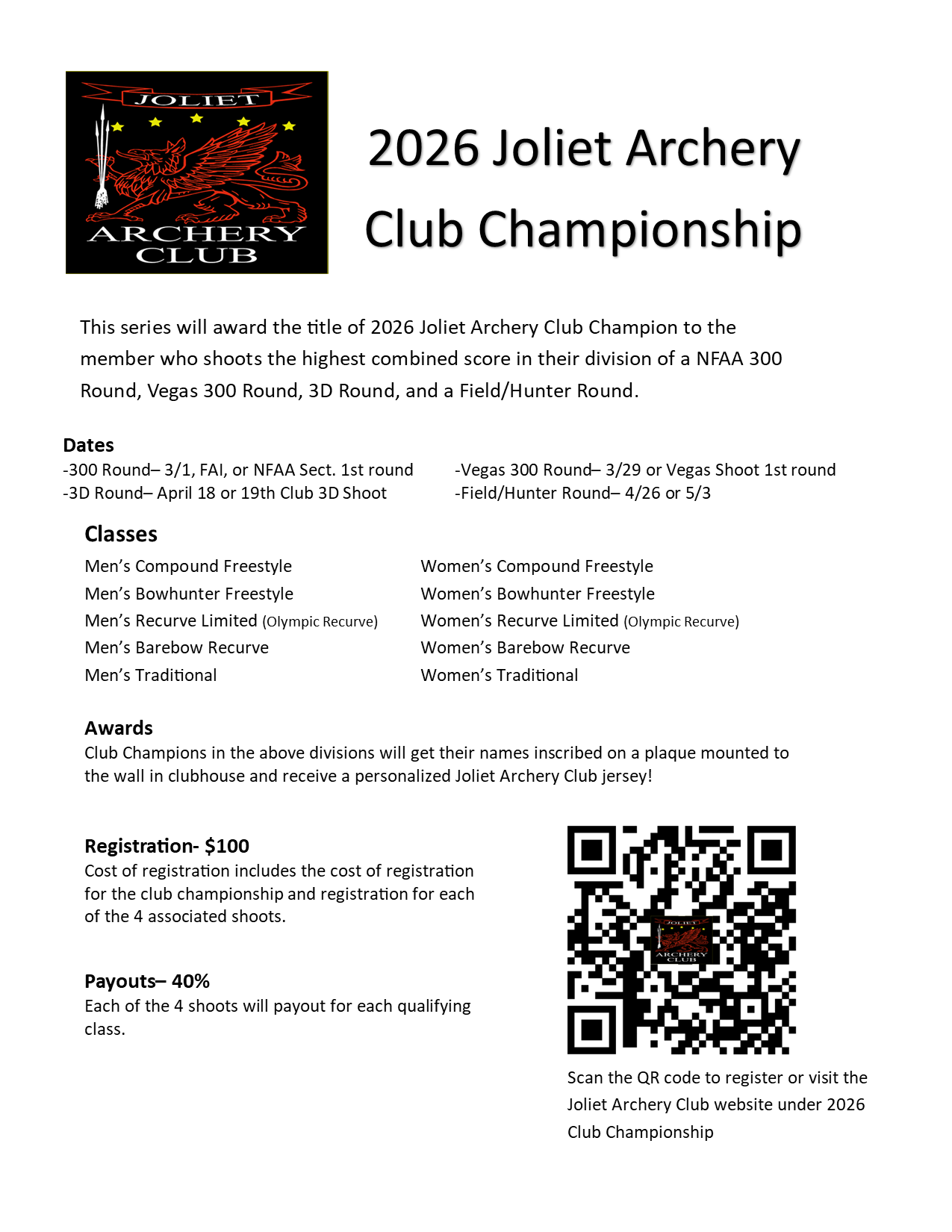 2026 JAC Club Championship Flier